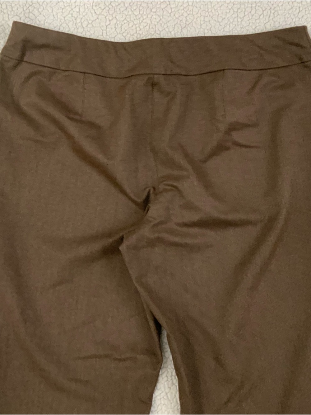 Talbots Petites Elastic Waist Pull On Pants 16P Stretch Brown Office To Casual - Picture 12 of 13